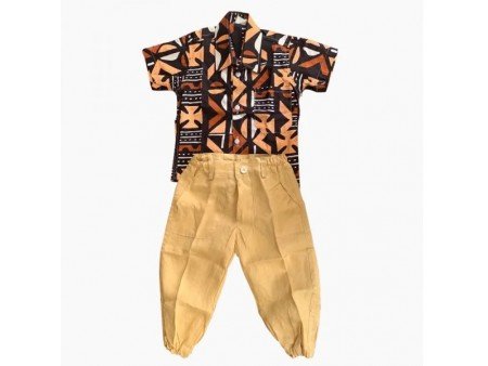 Wax and khaki set for boys aged 2 to 3 years